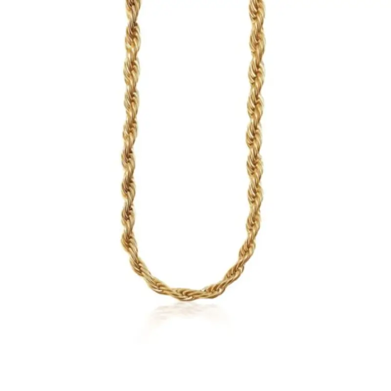 MartOx 4mm Golden Rope Neck Chain For Men - Image 2