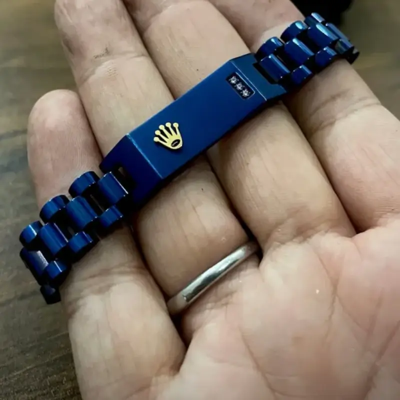 Blue Rolax Crown Jubilee Bracelet for Men - Image 3
