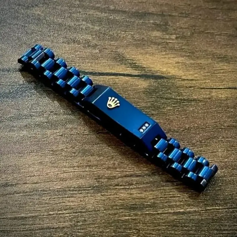 Blue Rolax Crown Jubilee Bracelet for Men - Image 4